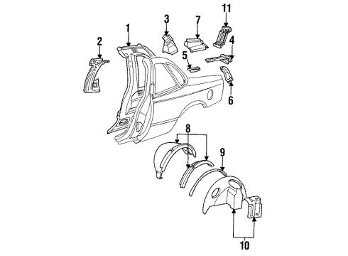 1990 Buick Regal Inner Panel Diagram