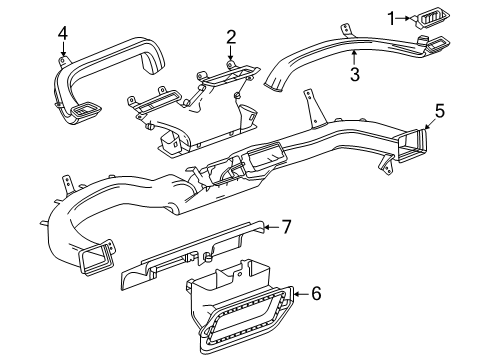 2025 GMC Terrain Ducts Diagram