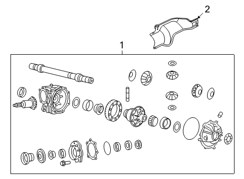 2014 Cadillac CTS Front Axle & Carrier Diagram 2 - Thumbnail