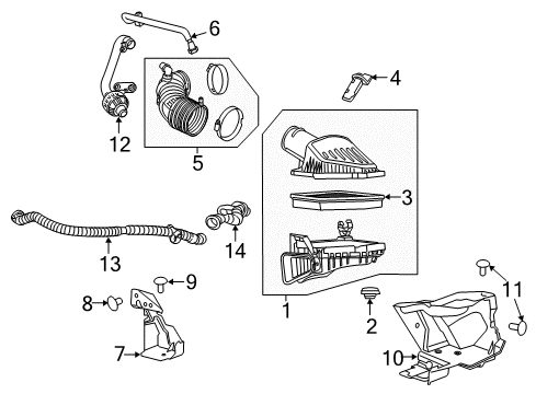 2024 Chevy Camaro Filters Diagram