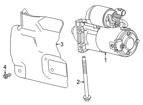 2021 Chevy Silverado 2500 HD Starter Diagram 2 - Thumbnail
