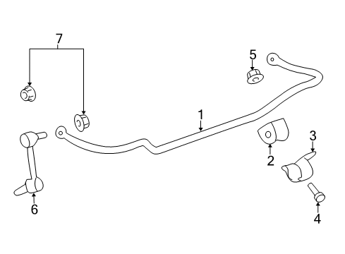 2012 Chevy Caprice Stabilizer Bar & Components Diagram