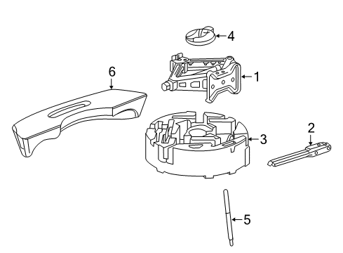 2025 Chevy Malibu Jack & Components Diagram