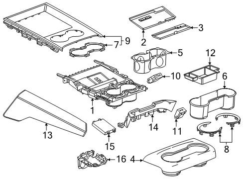 2025 Chevy Suburban Center Console Diagram 3 - Thumbnail