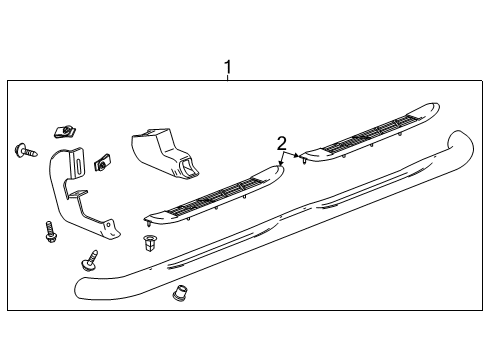 2025 Chevy Silverado 1500 Running Board Diagram 6 - Thumbnail