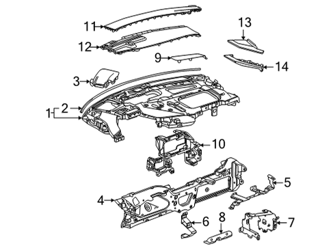 2025 Chevy Corvette Instrument Panel Diagram