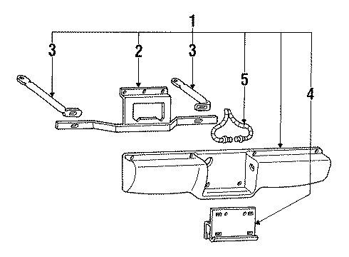 1991 Chevy S10 Rear Bumper Diagram