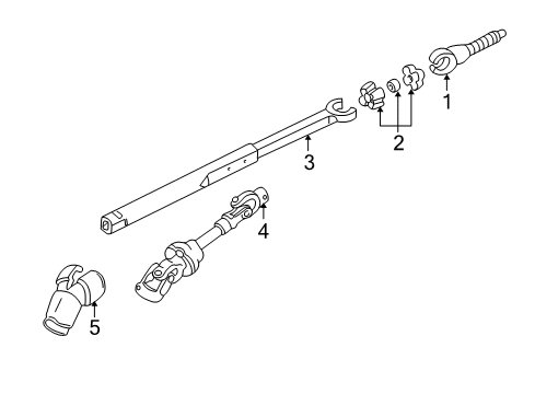 2000 Chevy Corvette Shaft & Internal Components Diagram