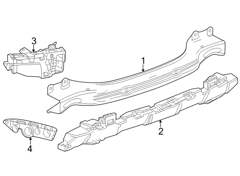 2025 Chevy Trax Bumper & Components - Rear Diagram 5 - Thumbnail
