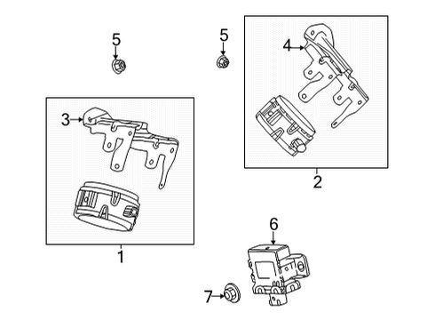 2024 GMC Hummer EV SUV Parking Aid Diagram