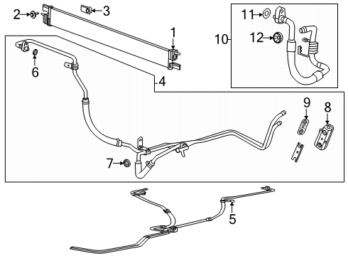 2021 Chevy Silverado 2500 HD Trans Oil Cooler Diagram