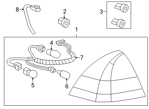 2014 Chevy Impala Limited Bulbs Diagram