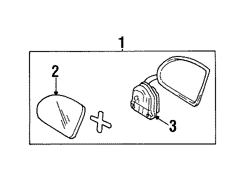 2003 Oldsmobile Silhouette Outside Mirrors Diagram