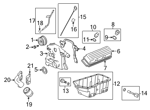 2006 Buick Lucerne Adapter Gasket Diagram for 25534742