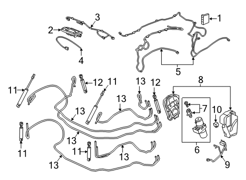 2018 Buick Cascada Hydraulic Cylinder Diagram for 13426135