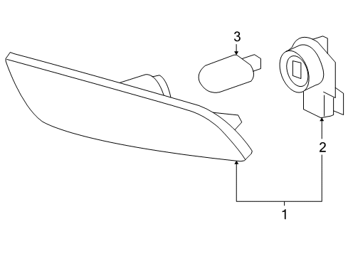 2008 Saturn Astra Side Marker Lamps Diagram