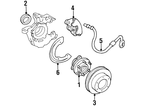 1989 Chevy C2500 Front Brakes Diagram 4 - Thumbnail