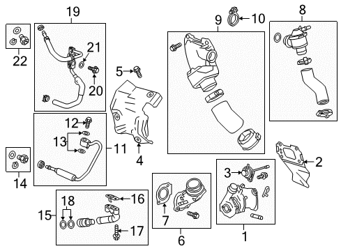 2017 Cadillac CT6 Turbocharger & Components Diagram 2 - Thumbnail