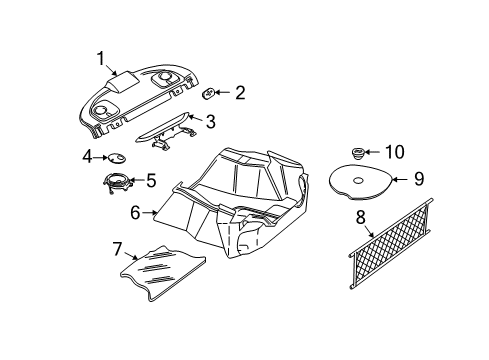 1999 Buick Regal Interior Trim - Rear Body Diagram