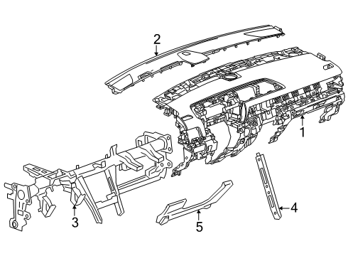 2025 GMC Terrain Instrument Panel Diagram