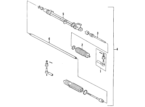 1988 Pontiac Fiero P/S Pump & Hoses Diagram