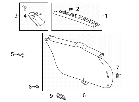 2017 Buick Encore Pull Handle, Black Diagram for 42610395