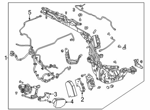 2024 Chevy Corvette Frame & Components - Convertible Top Diagram 3 - Thumbnail