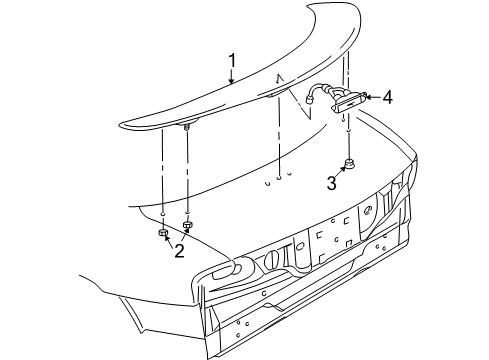 1997 Pontiac Sunfire Rear Spoiler Diagram