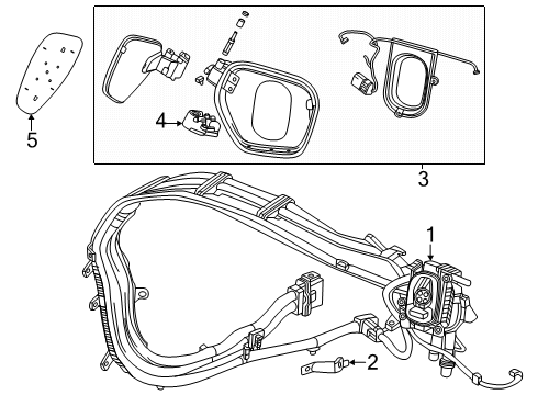 2025 Cadillac ESCALADE IQ Quarter Panel & Components Diagram