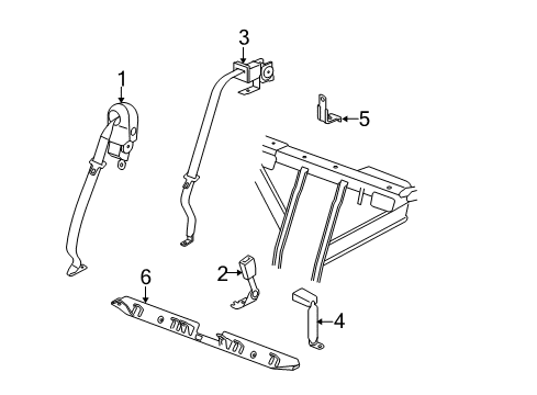 2010 Buick Lucerne Seat Belt Diagram