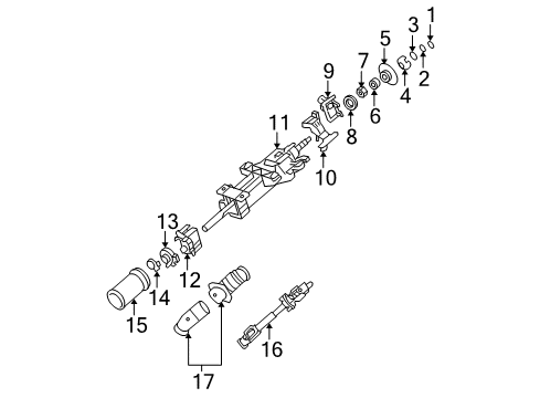 2010 Buick Lucerne Shaft & Internal Components Diagram