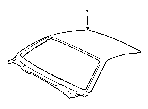 1988 Chevy Camaro Roof & Components Diagram