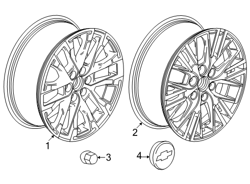 2025 Chevy Traverse Wheels Diagram