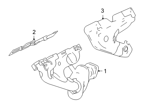 2006 Cadillac XLR Heat Shield, Driver Side Diagram for 12567612
