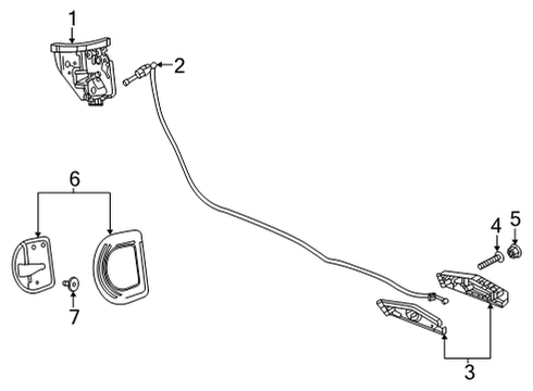 2025 Chevy Corvette Lock & Hardware Diagram 3 - Thumbnail