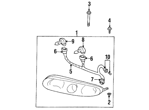 2002 Oldsmobile Aurora Harness Diagram for 15301534