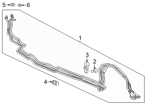 2024 Chevy Traverse Limited A/C Condenser, Compressor & Lines Diagram