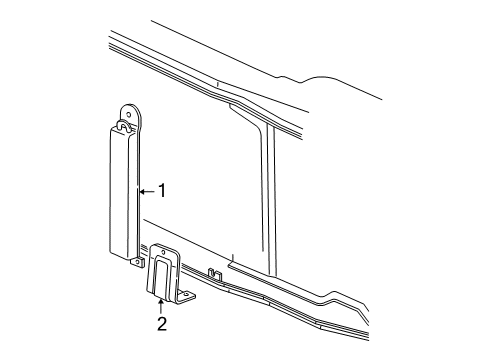 2000 Chevy C3500 Power Steering Oil Cooler - Belts Diagram 2 - Thumbnail