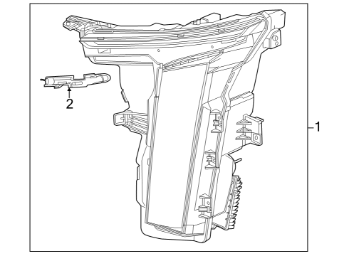 2025 Cadillac LYRIQ Headlamps Diagram