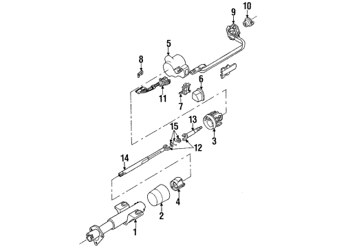 1992 Pontiac Firebird Steering Shaft Diagram for 26010641