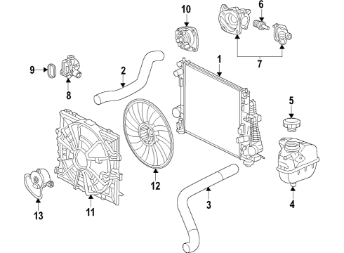 2024 Cadillac CT5 Cooling System Diagram