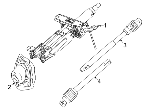 2024 Chevy Blazer EV Steering Column Diagram