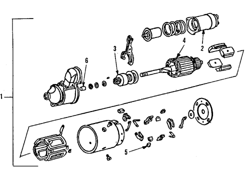 1992 Cadillac Eldorado Starter Diagram 2 - Thumbnail