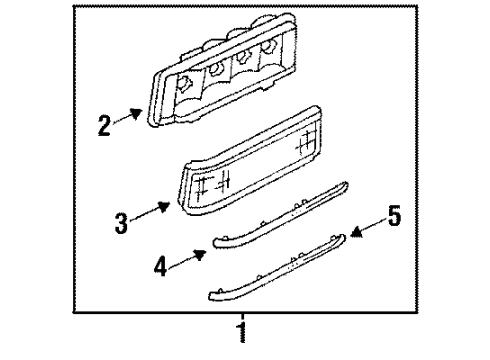 1989 Buick LeSabre Tail Lamps Diagram