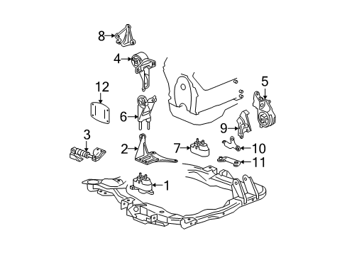 2010 Chevy Malibu Engine Mounting Diagram 3 - Thumbnail