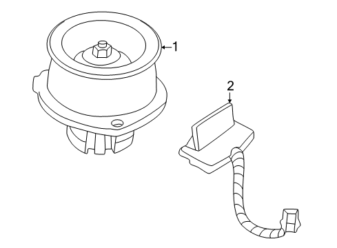 2004 Buick Rendezvous Blower Motor & Fan Diagram
