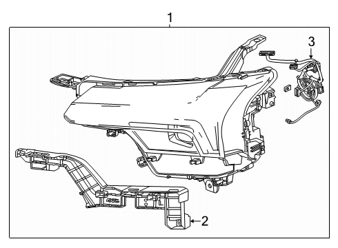 2024 Chevy Blazer EV Headlamp Components Diagram