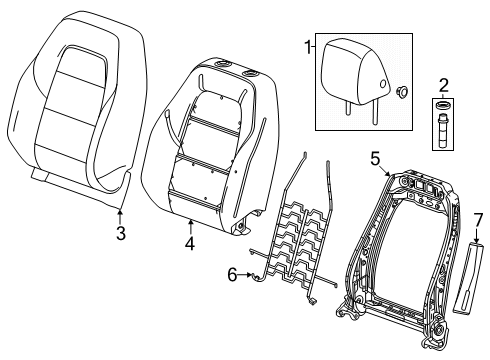 2025 Chevy Equinox Driver Seat Components Diagram 2 - Thumbnail