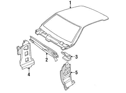 1989 Pontiac Firebird Cowl Diagram