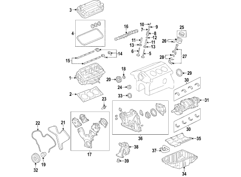 2006 Saturn Vue Camshaft Seal, Front Diagram for 12656434